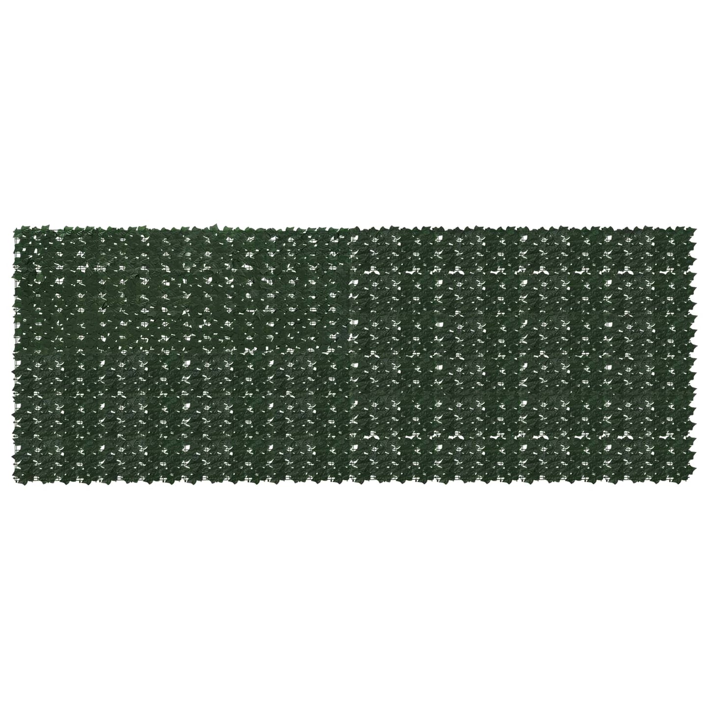 Balkong skjerm med blader Mørkegrønn 400 x 150 cm