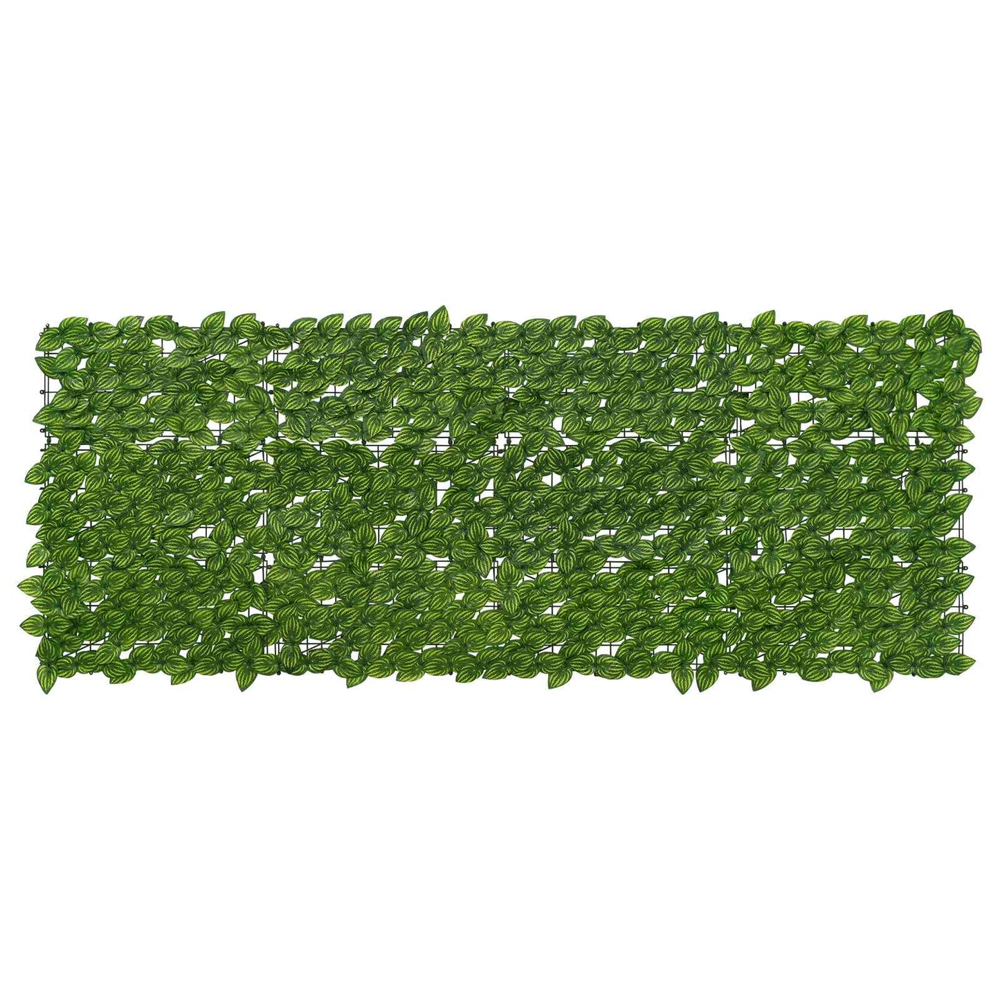 Balkong skjerm med blader Grønn og gul 200 x 75 cm