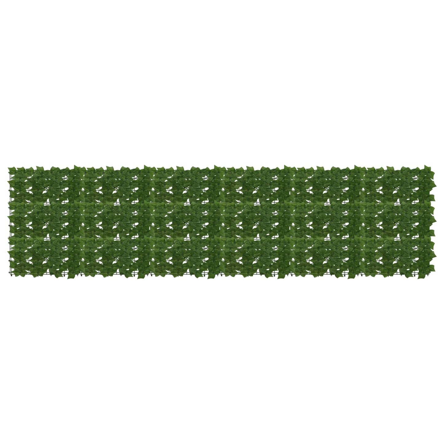 Balkong skjerm med blader Grønn 300 x 75 cm Polyetylen og stoff