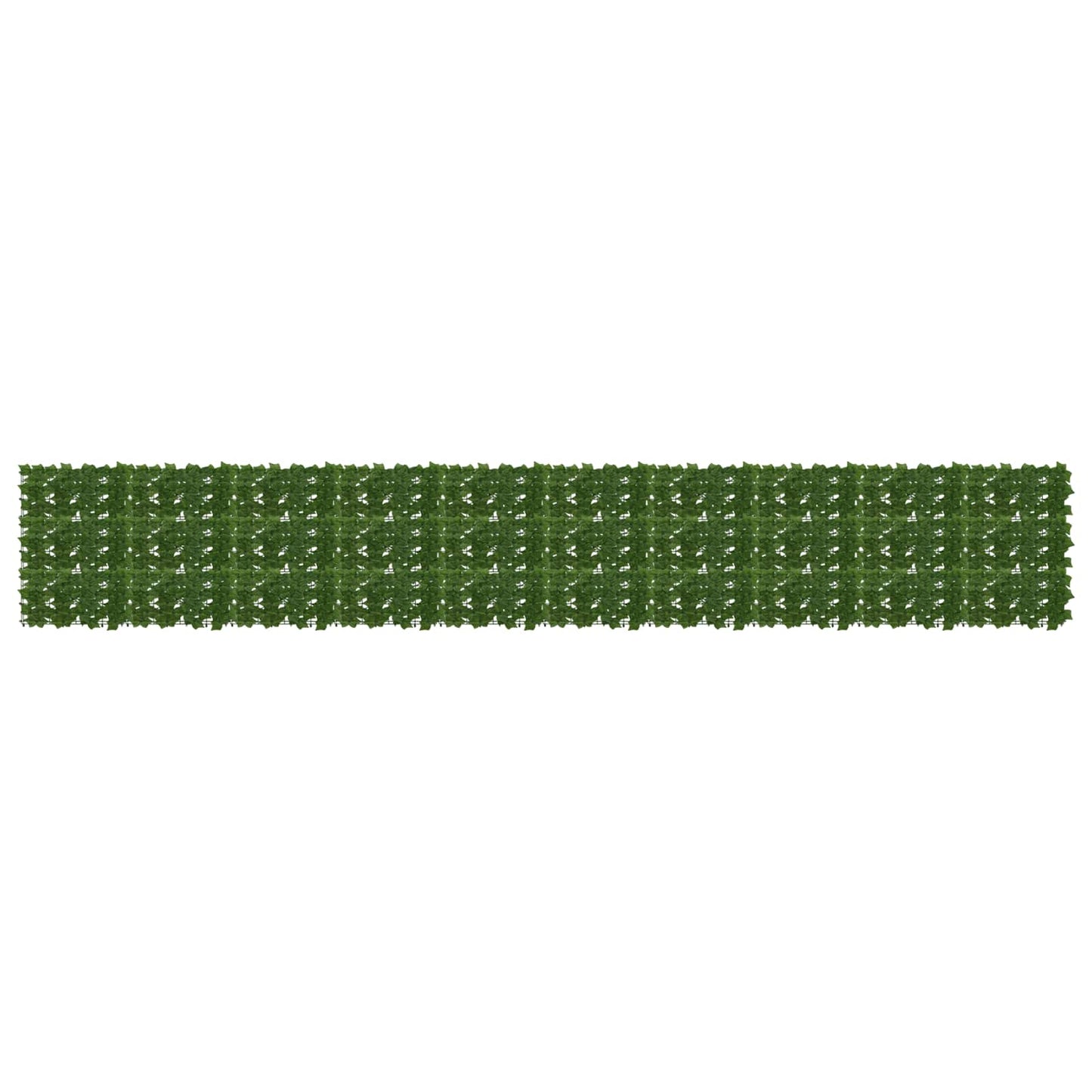 Balkong skjerm med blader Grønn 500 x 75 cm Polyetylen og stoff