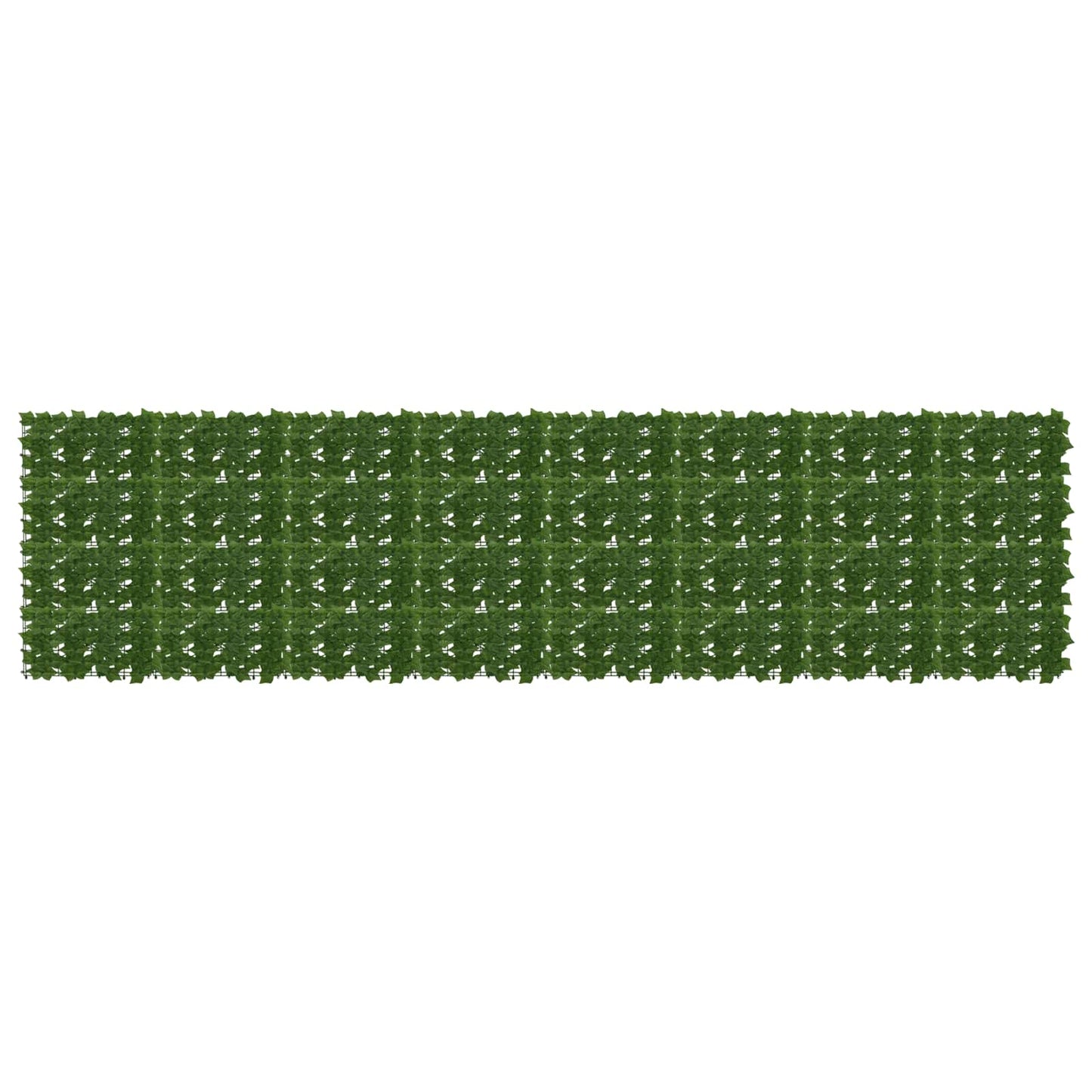 Balkong skjerm med blader Grønn 400 x 100 cm
