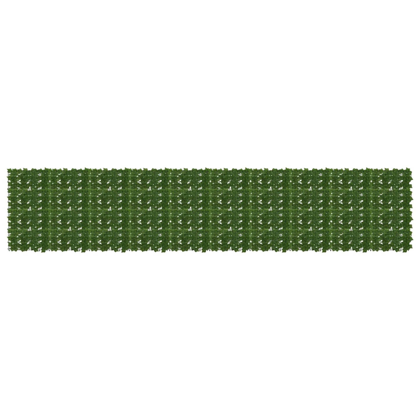 Balkong skjerm med blader Grønn 500 x 100 cm