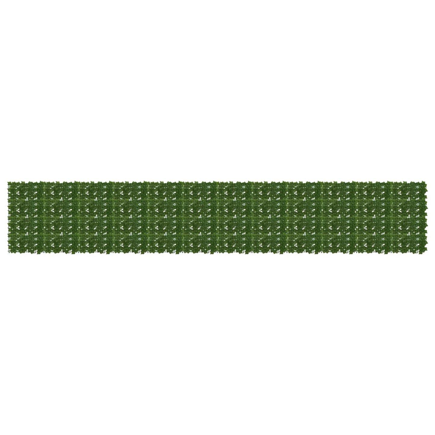 Balkong skjerm med blader Grønn 600 x 100 cm