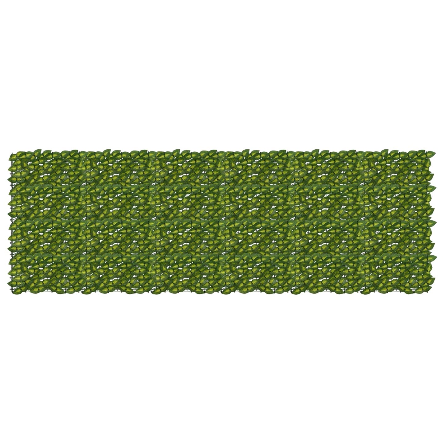 Balkong skjerm med blader Grønn og gul 300 x 100 cm