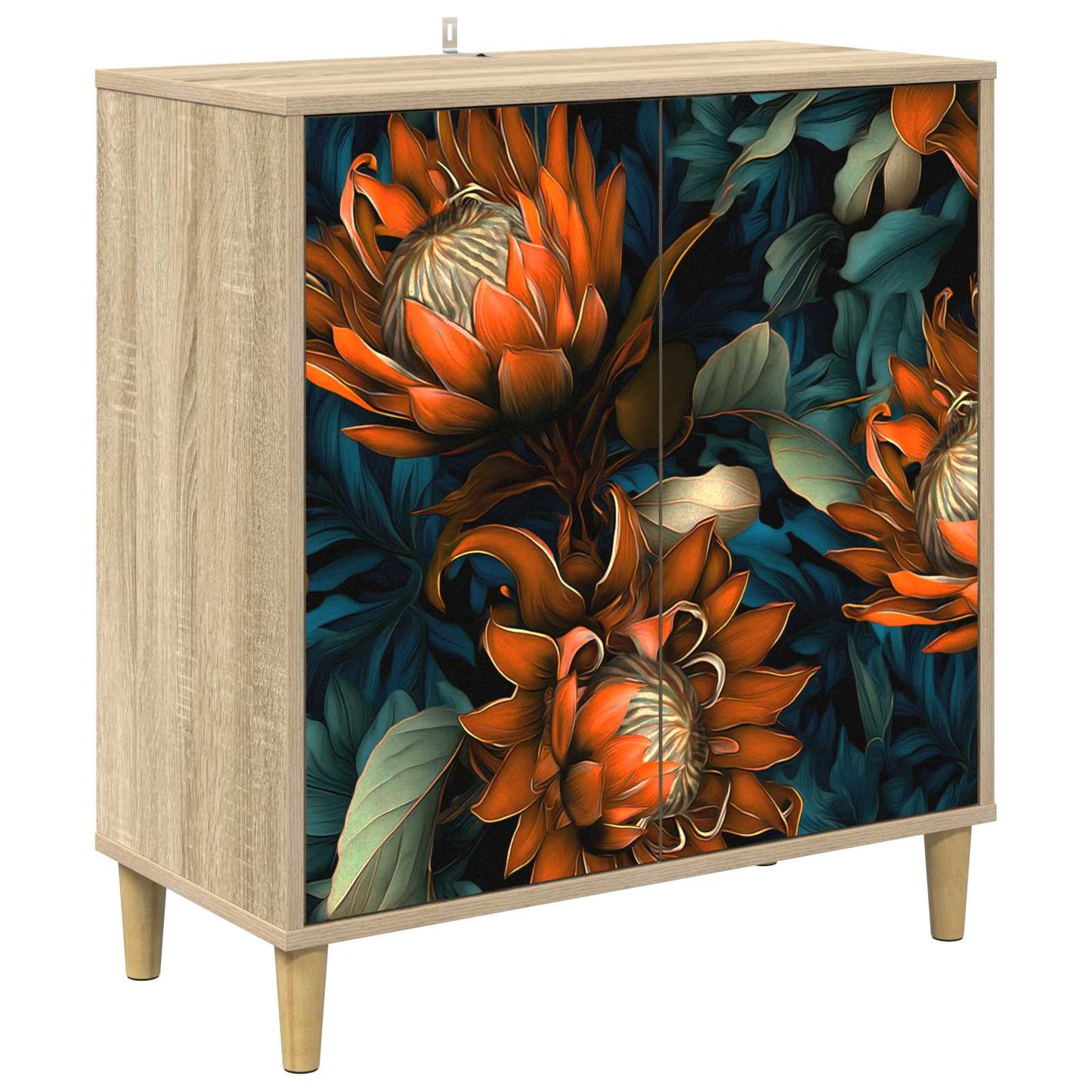 Serviesskap LOCHEM Sonoma 69 x 33 x 75 cm Konstruert tre