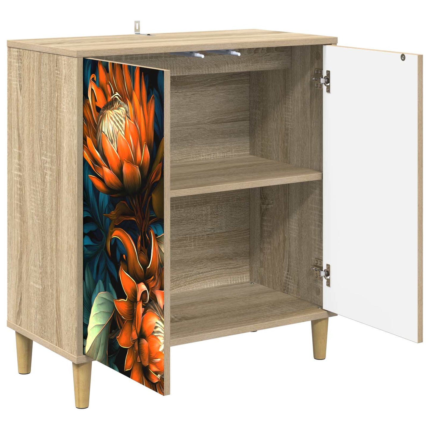 Serviesskap LOCHEM Sonoma 69 x 33 x 75 cm Konstruert tre