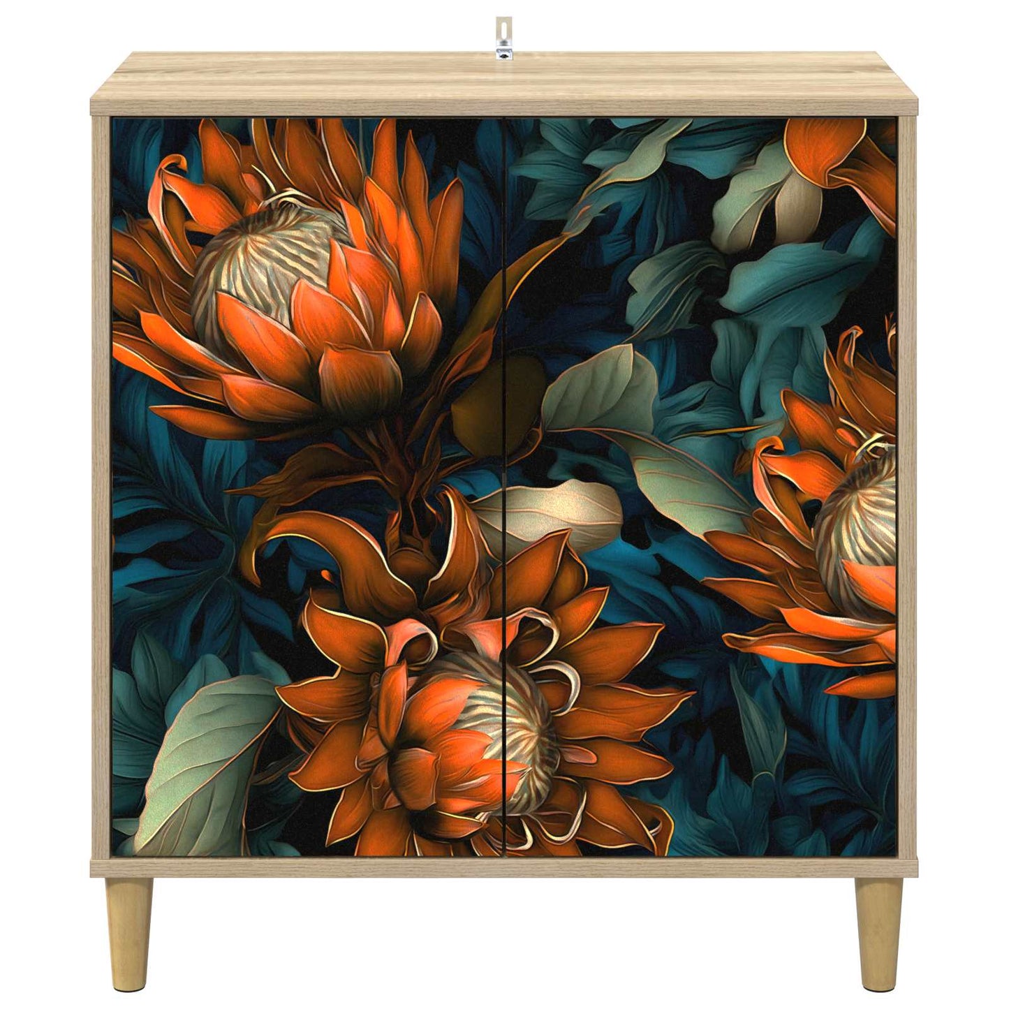 Serviesskap LOCHEM Sonoma 69 x 33 x 75 cm Konstruert tre