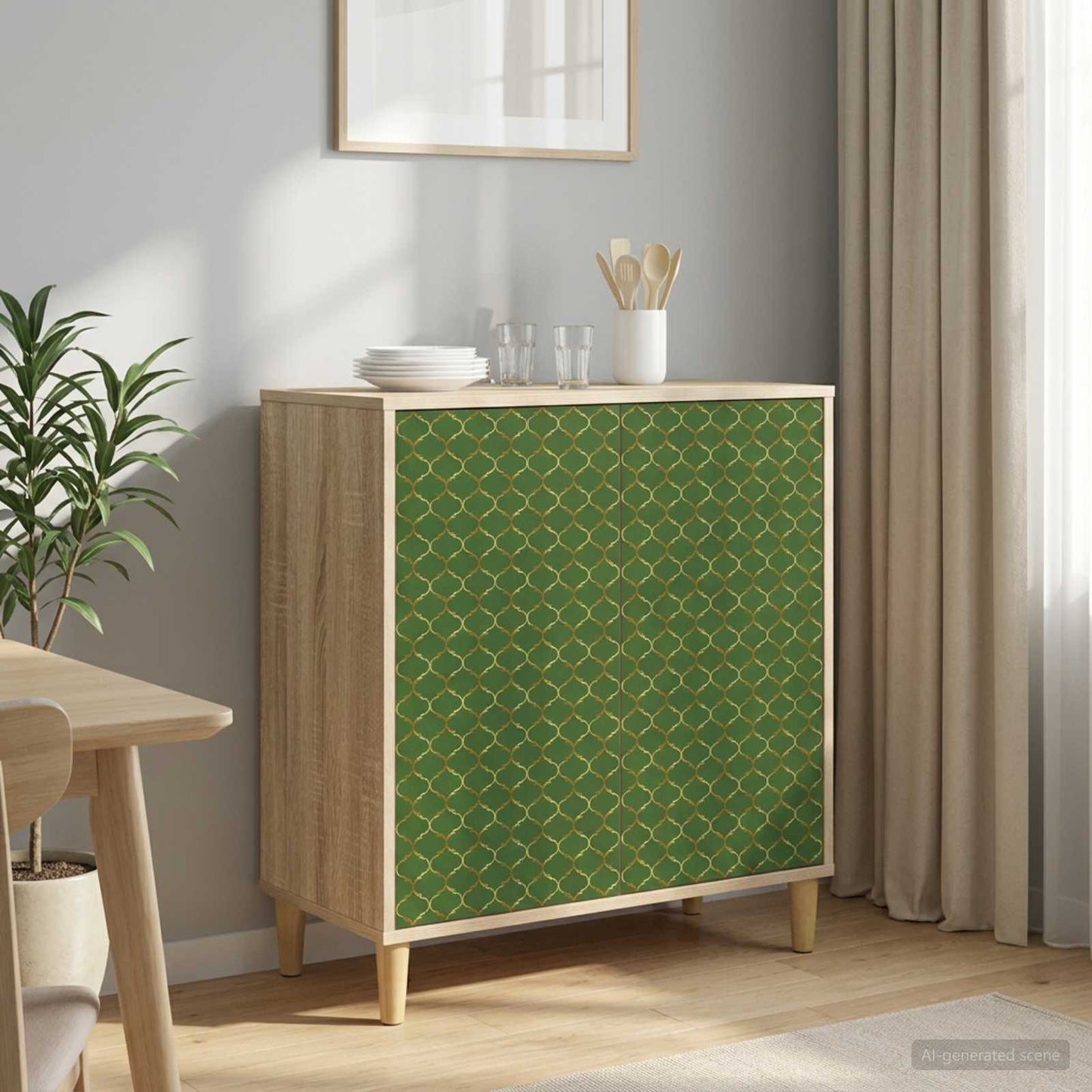 Serviesskap GELEEN Sonoma 69 x 33 x 75 cm Konstruert tre