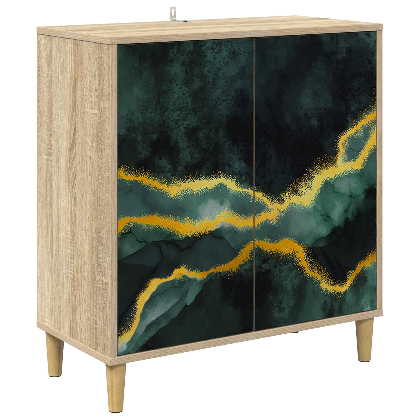 Serviesskap WIJHE Sonoma 69 x 33 x 75 cm Konstruert tre