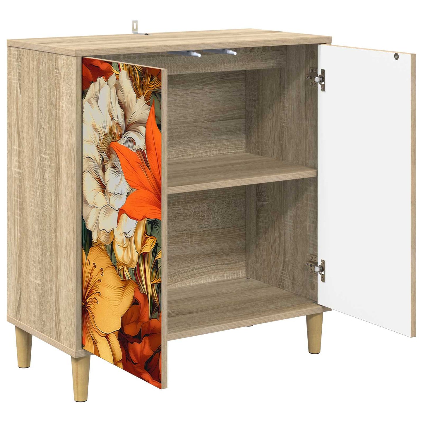 Serviesskap GENNEP Sonoma 69 x 33 x 75 cm Konstruert tre