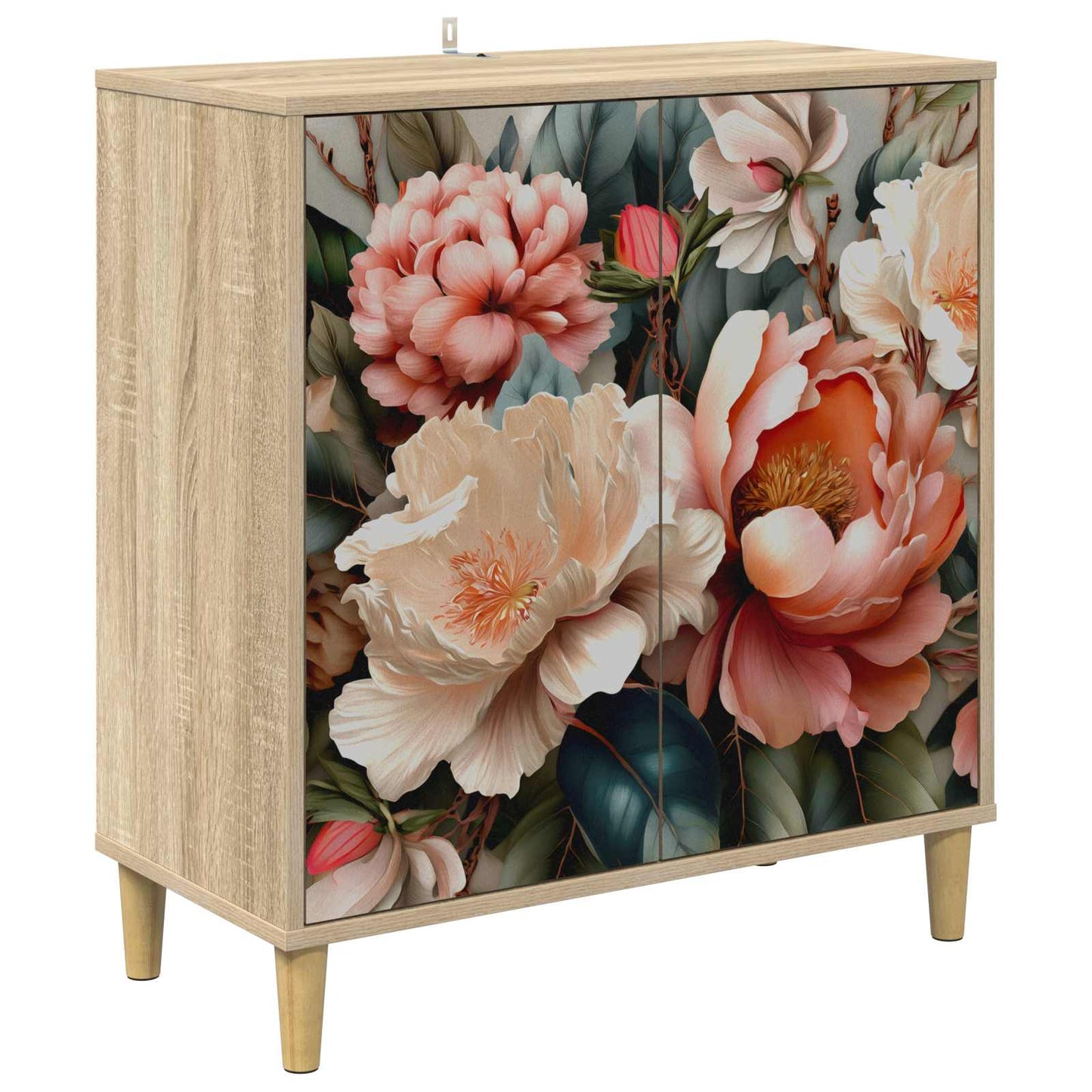 Serviesskap BORNE Sonoma 69 x 33 x 75 cm Konstruert tre