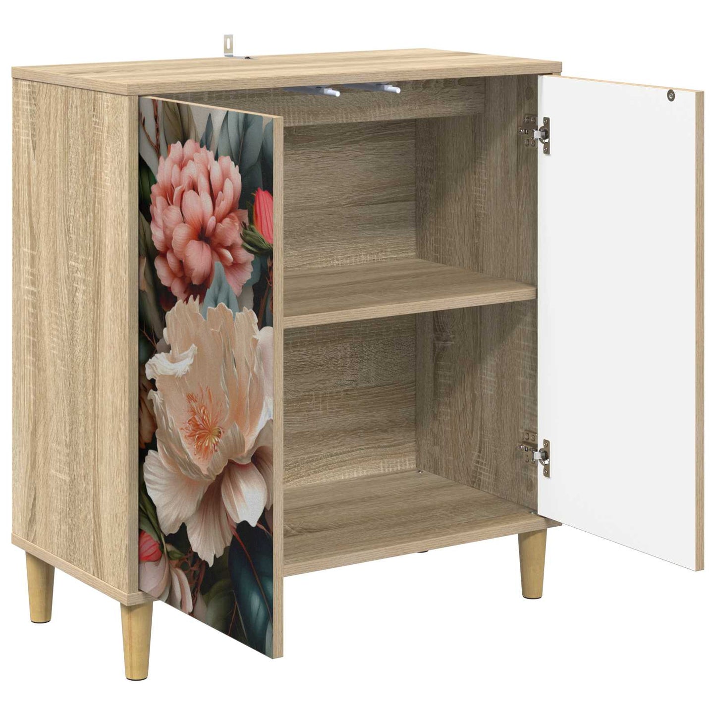 Serviesskap BORNE Sonoma 69 x 33 x 75 cm Konstruert tre