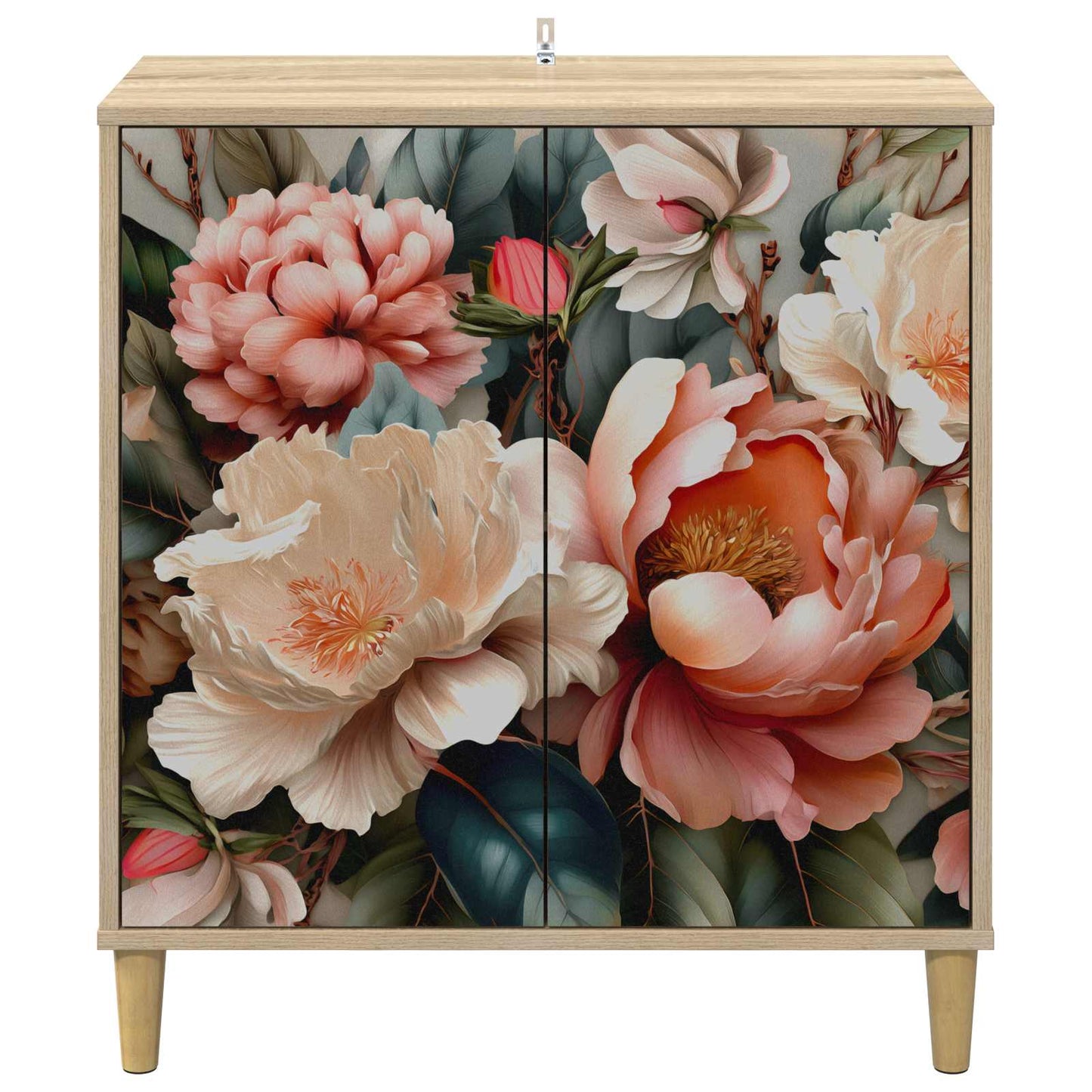 Serviesskap BORNE Sonoma 69 x 33 x 75 cm Konstruert tre