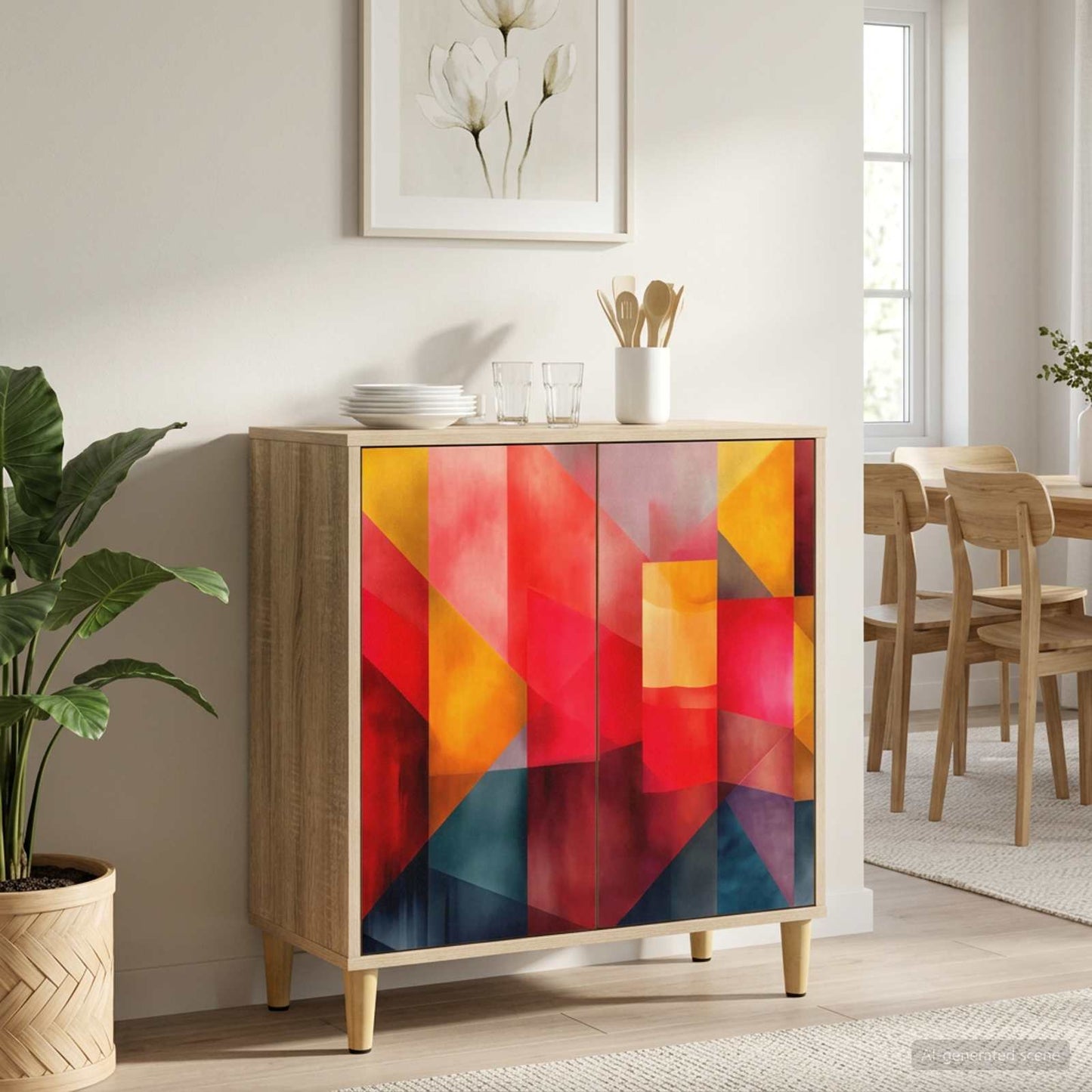 Serviesskap HEESCH Sonoma 69 x 33 x 75 cm Konstruert tre