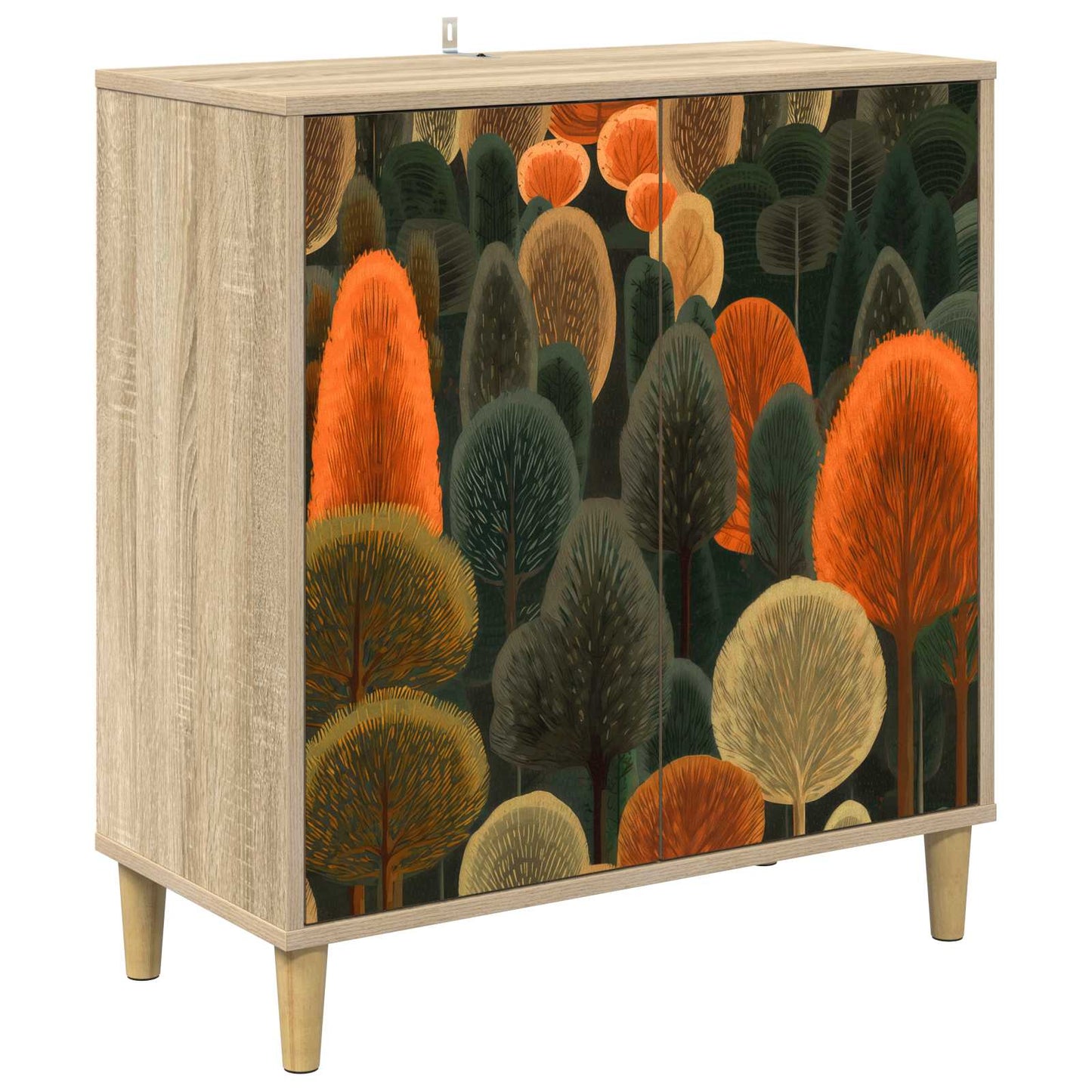 Serviesskap ZAANDAM Sonoma 69 x 33 x 75 cm Konstruert tre
