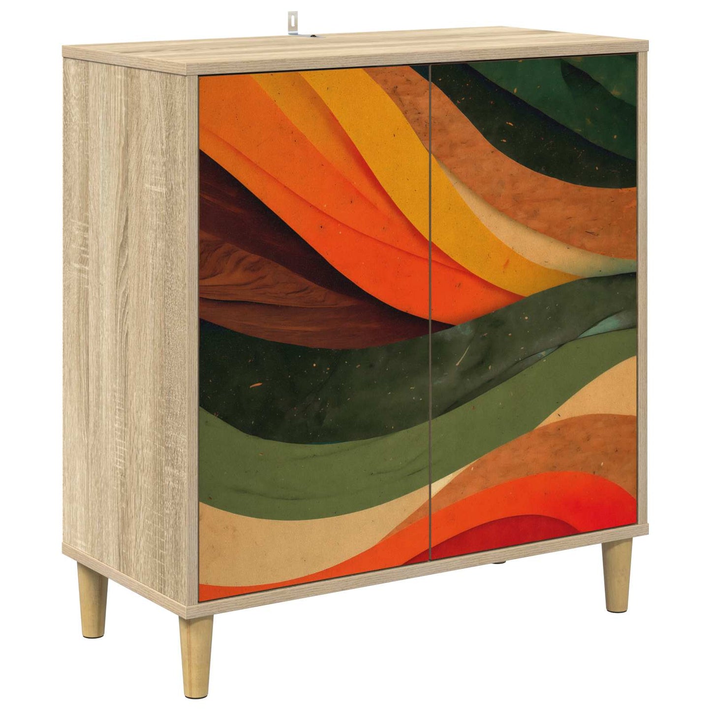Serviesskap BONN Sonoma 69 x 33 x 75 cm Konstruert tre