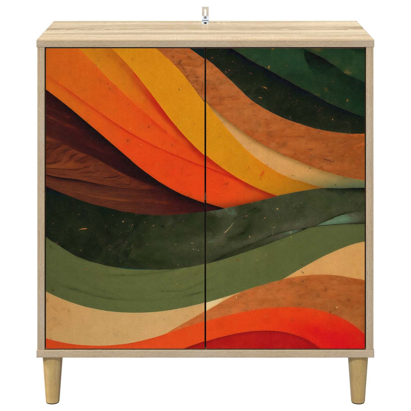 Serviesskap BONN Sonoma 69 x 33 x 75 cm Konstruert tre