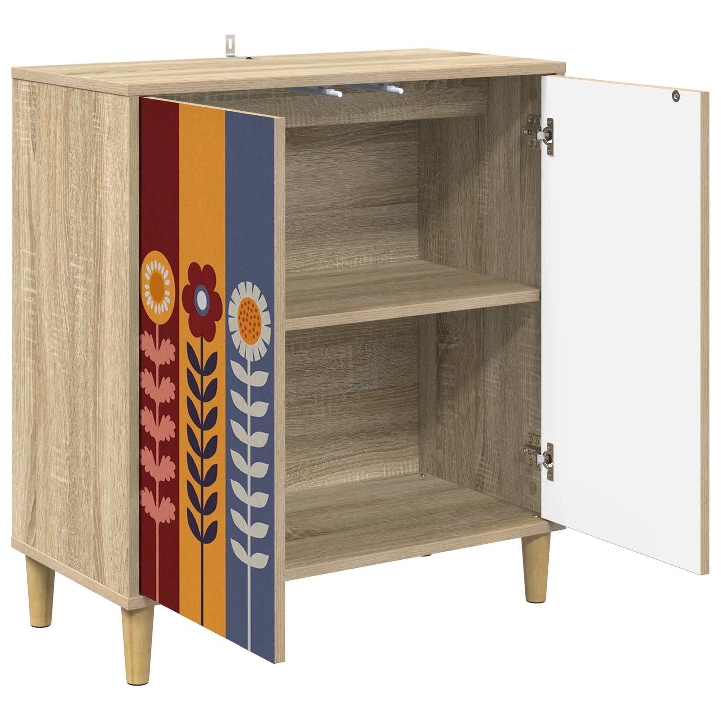 Serviesskap ESSEN Sonoma 69 x 33 x 75 cm Konstruert tre