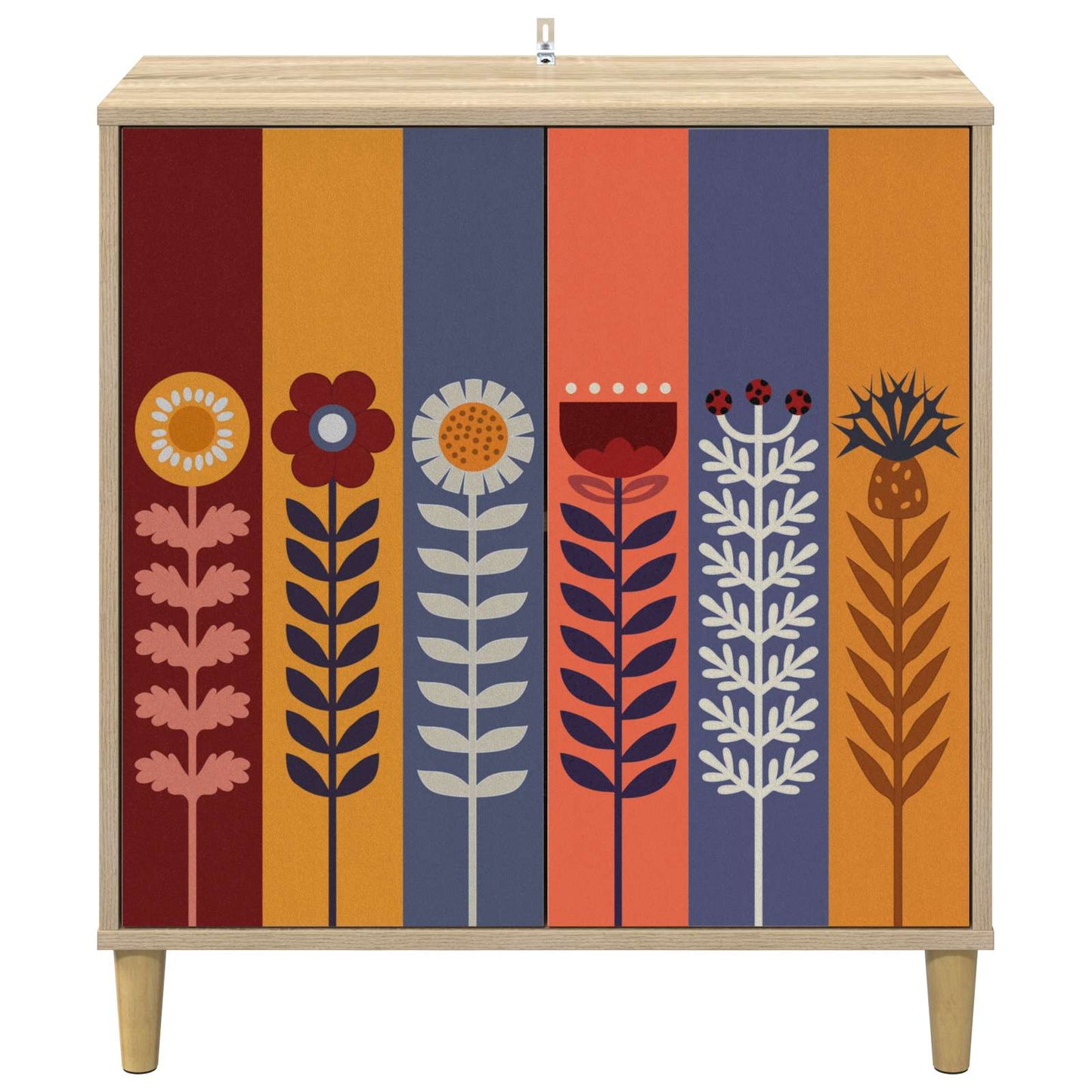 Serviesskap ESSEN Sonoma 69 x 33 x 75 cm Konstruert tre