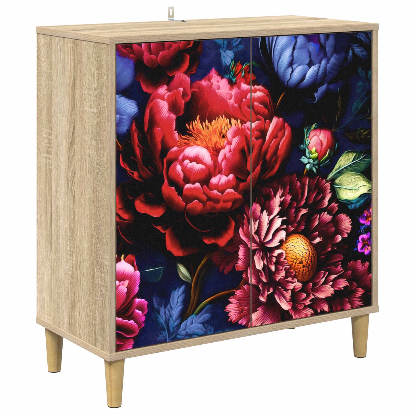 Serviesskap KIEL Sonoma 69 x 33 x 75 cm Konstruert tre