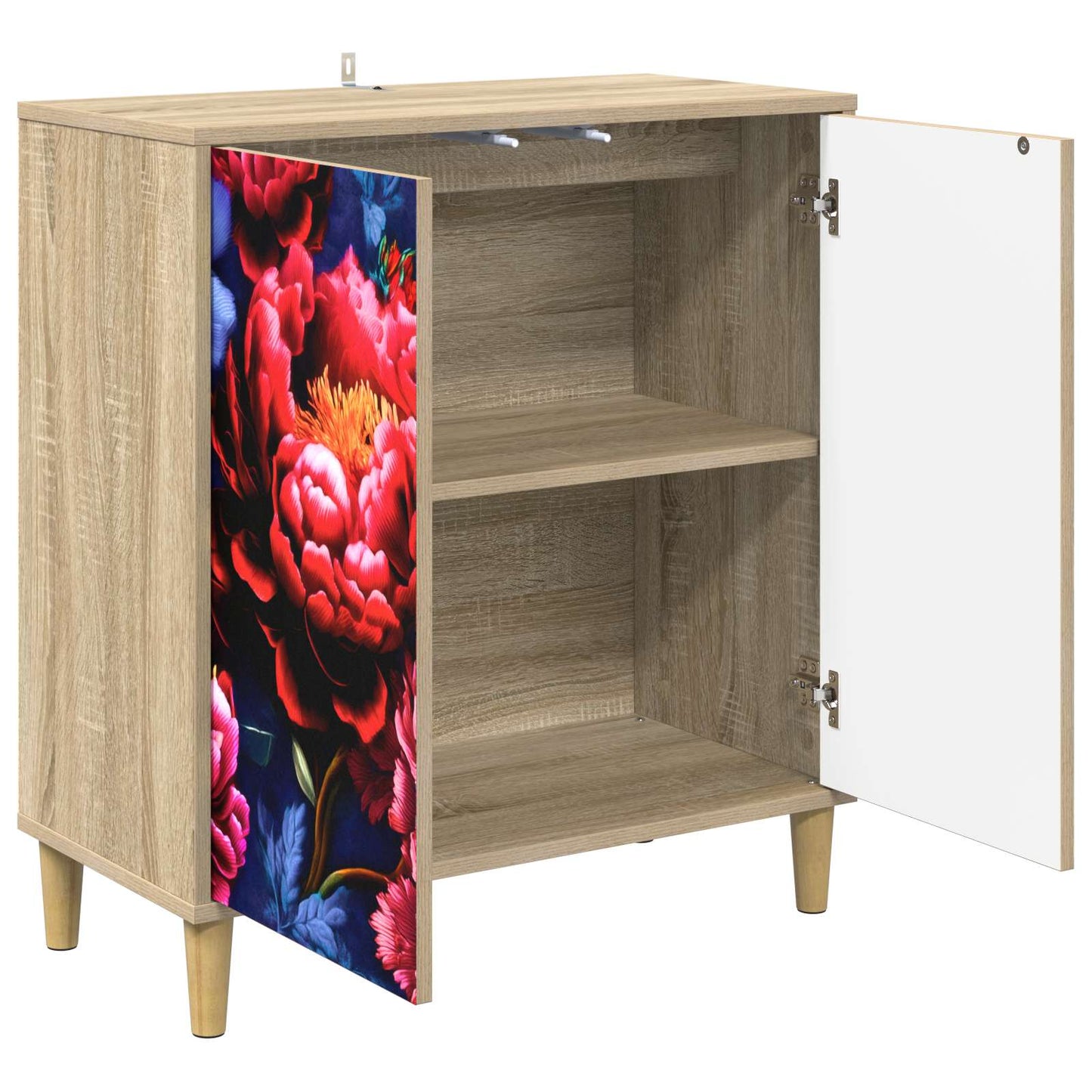 Serviesskap KIEL Sonoma 69 x 33 x 75 cm Konstruert tre