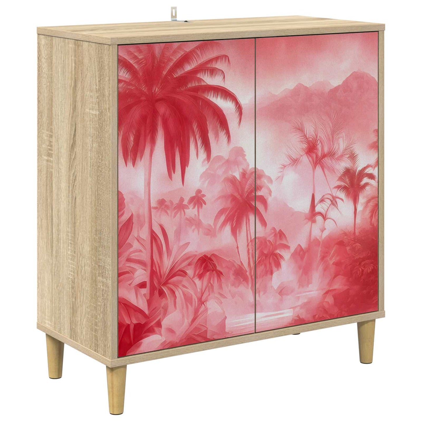Serviesskap AACHEN Sonoma 69 x 33 x 75 cm Konstruert tre