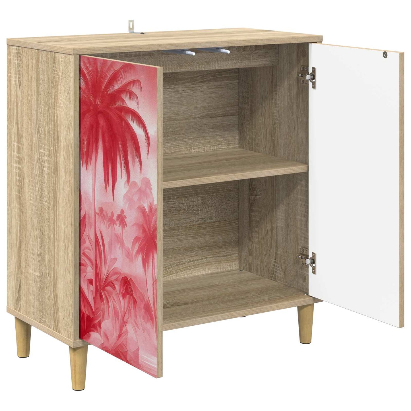 Serviesskap AACHEN Sonoma 69 x 33 x 75 cm Konstruert tre