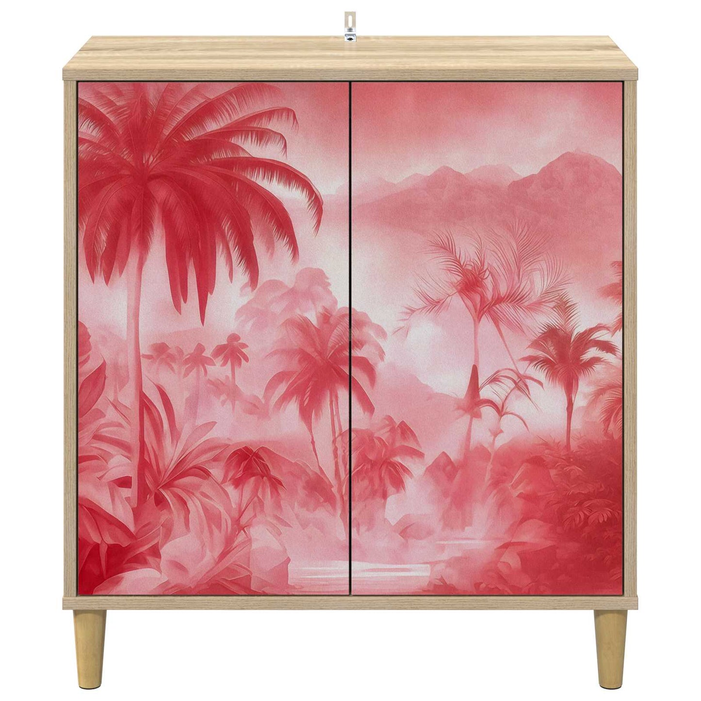 Serviesskap AACHEN Sonoma 69 x 33 x 75 cm Konstruert tre