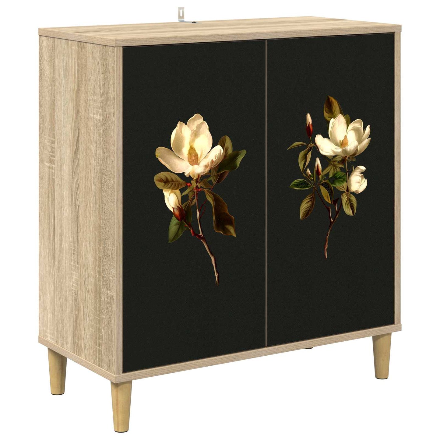 Serviesskap BREMEN Sonoma 69 x 33 x 75 cm Konstruert tre