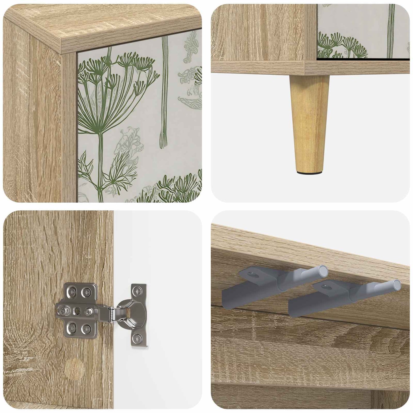 Serviesskap GOTHA Sonoma 69 x 33 x 75 cm Konstruert tre