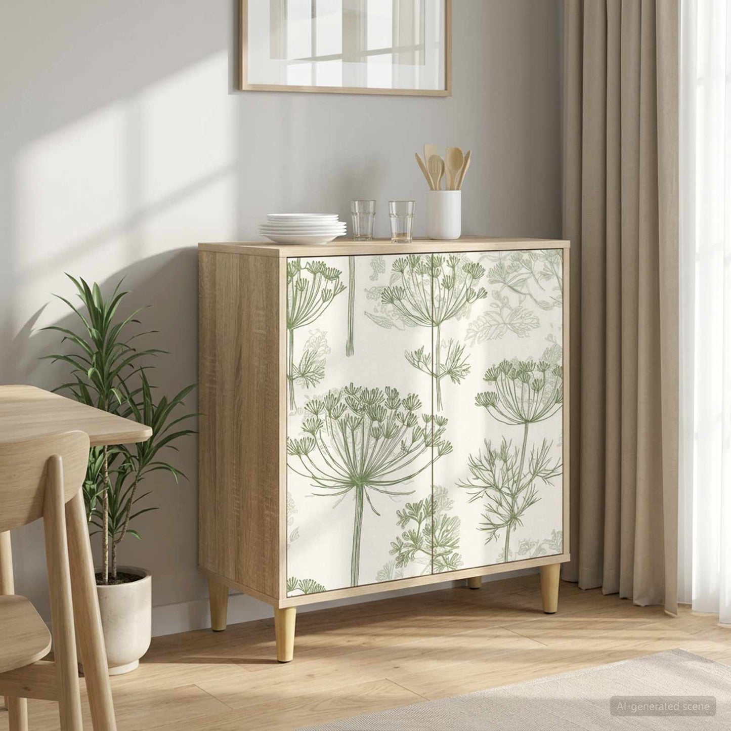 Serviesskap GOTHA Sonoma 69 x 33 x 75 cm Konstruert tre