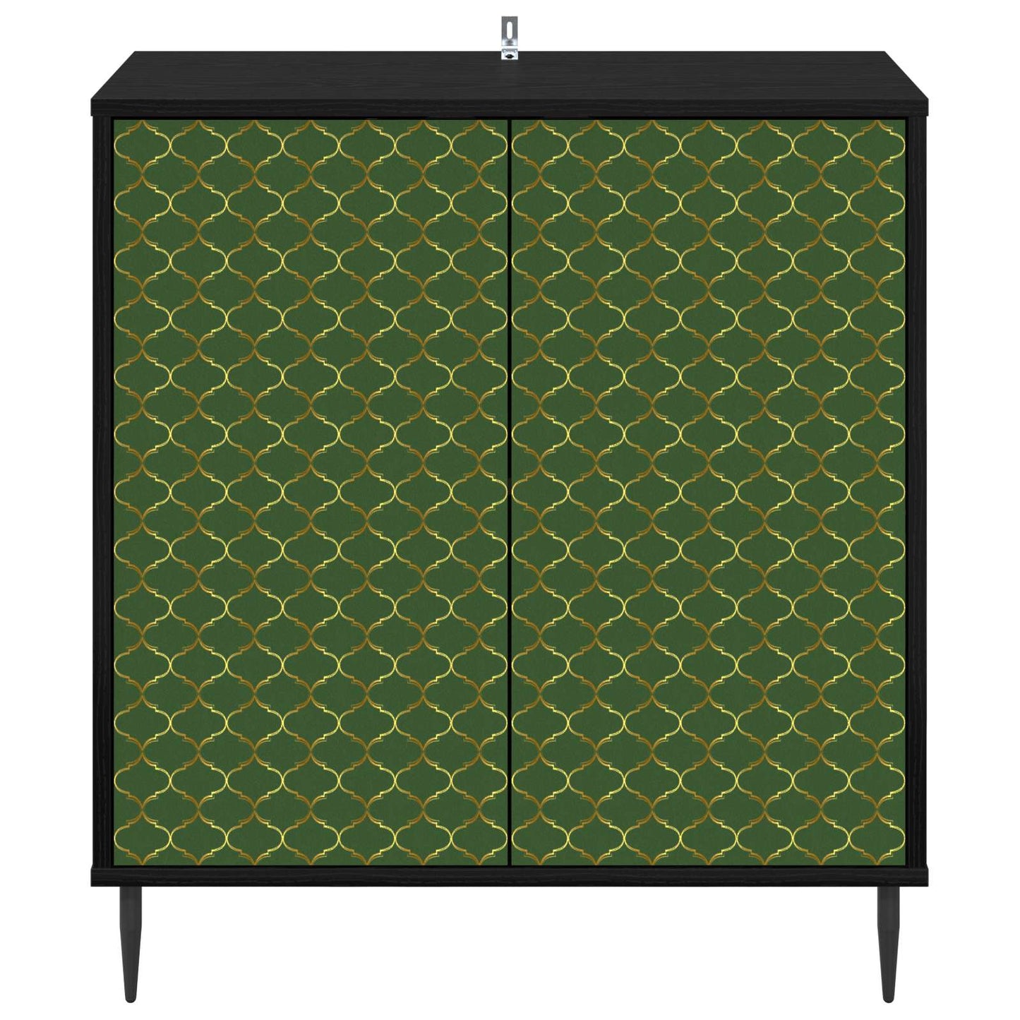 Serviesskap GELEEN Svart eik 69 x 33 x 76 cm Konstruert tre