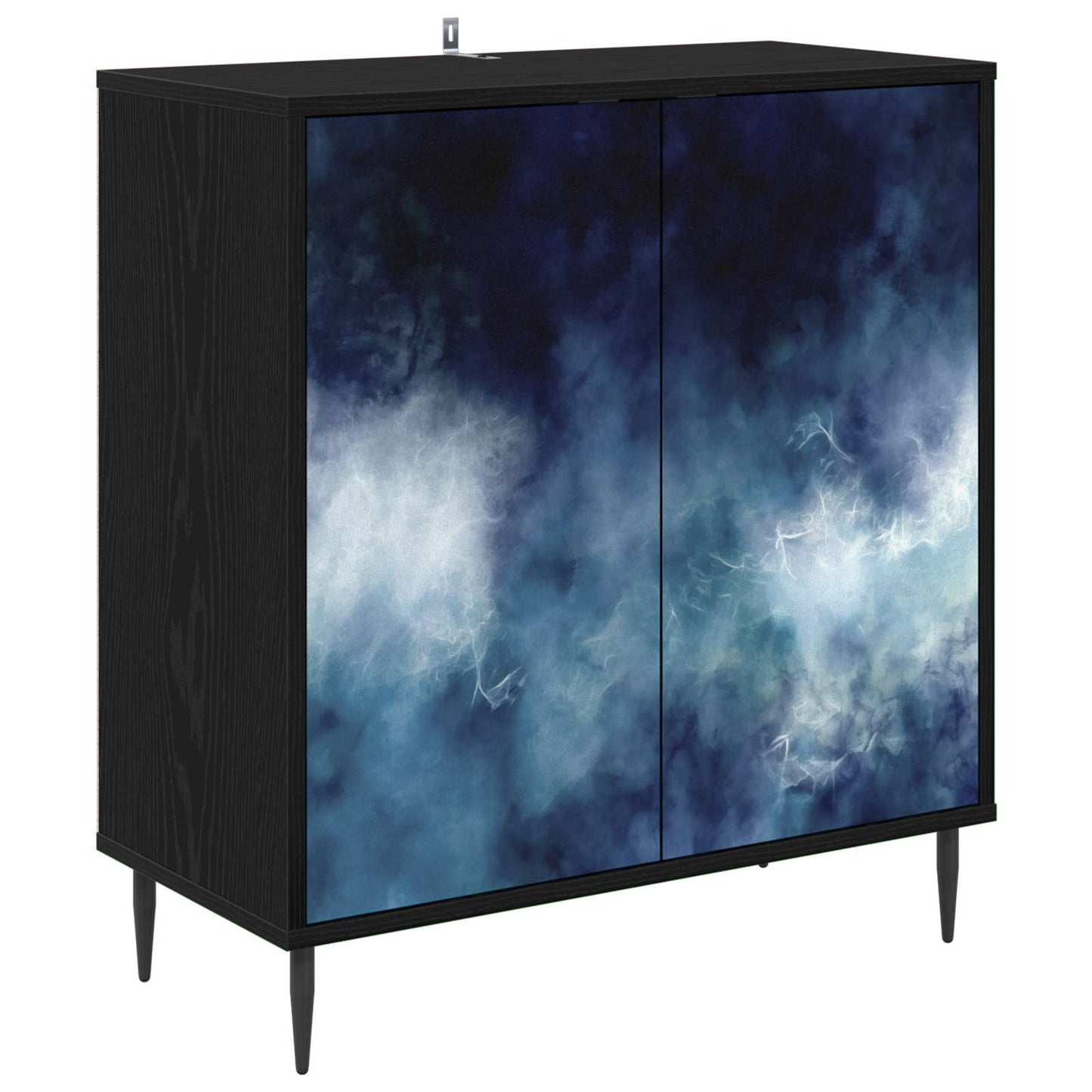Serviesskap RAALTE Svart eik 69 x 33 x 76 cm Konstruert tre