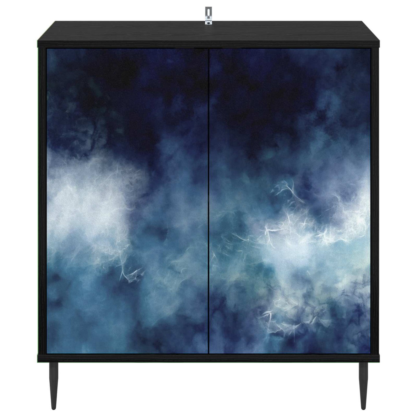 Serviesskap RAALTE Svart eik 69 x 33 x 76 cm Konstruert tre