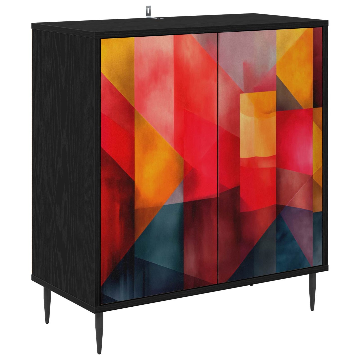 Serviesskap HEESCH Svart eik 69 x 33 x 76 cm Konstruert tre