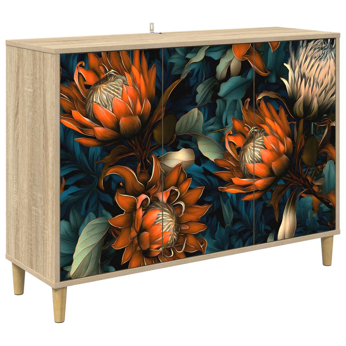 Serviesskap LOCHEM Sonoma 102 x 33 x 75 cm Konstruert tre