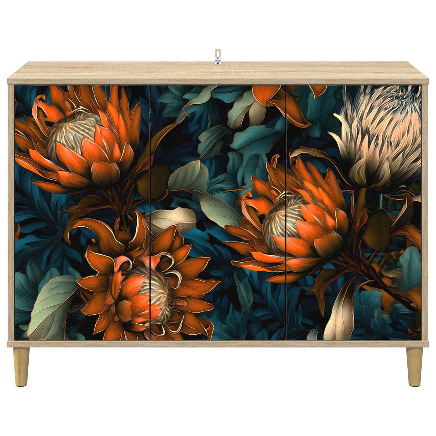 Serviesskap LOCHEM Sonoma 102 x 33 x 75 cm Konstruert tre