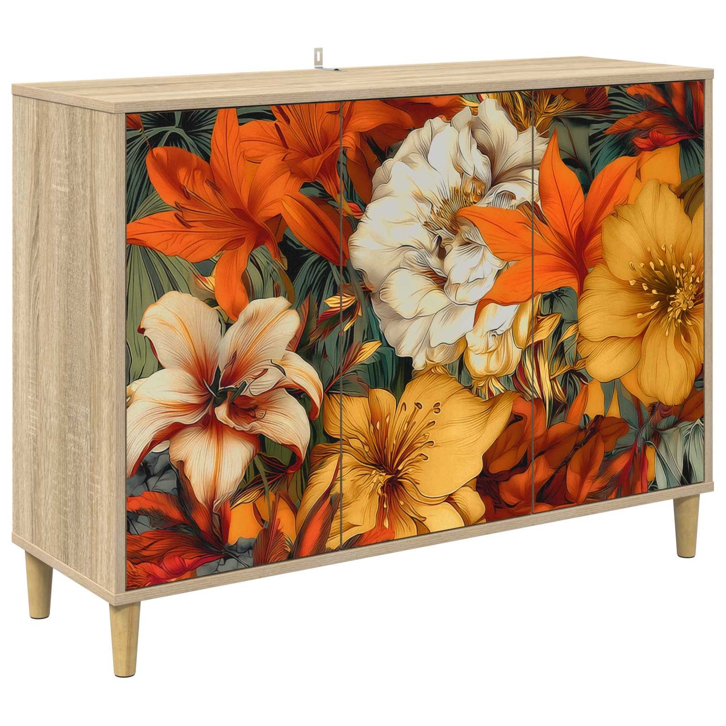 Serviesskap GENNEP Sonoma 102 x 33 x 75 cm Konstruert tre