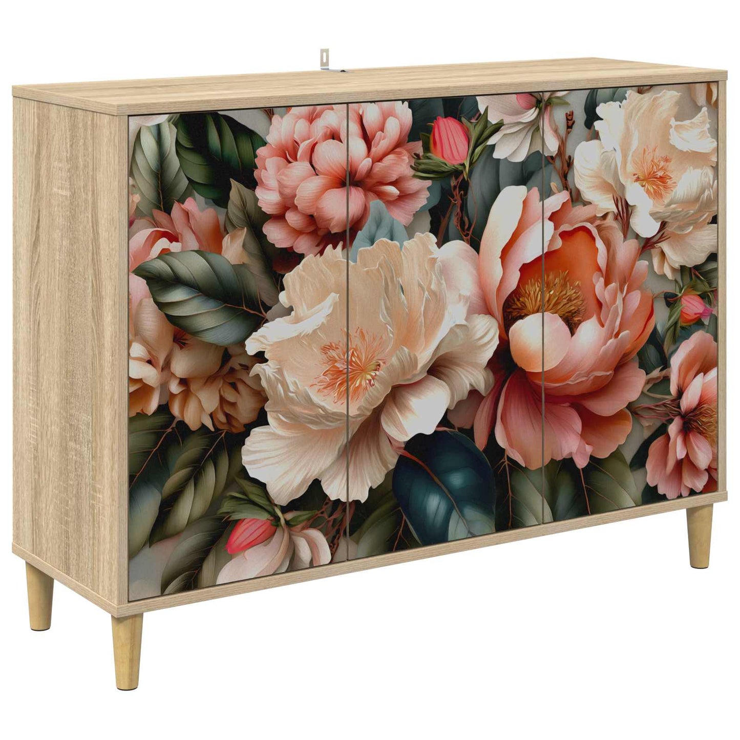 Serviesskap BORNE Sonoma 102 x 33 x 75 cm Konstruert tre