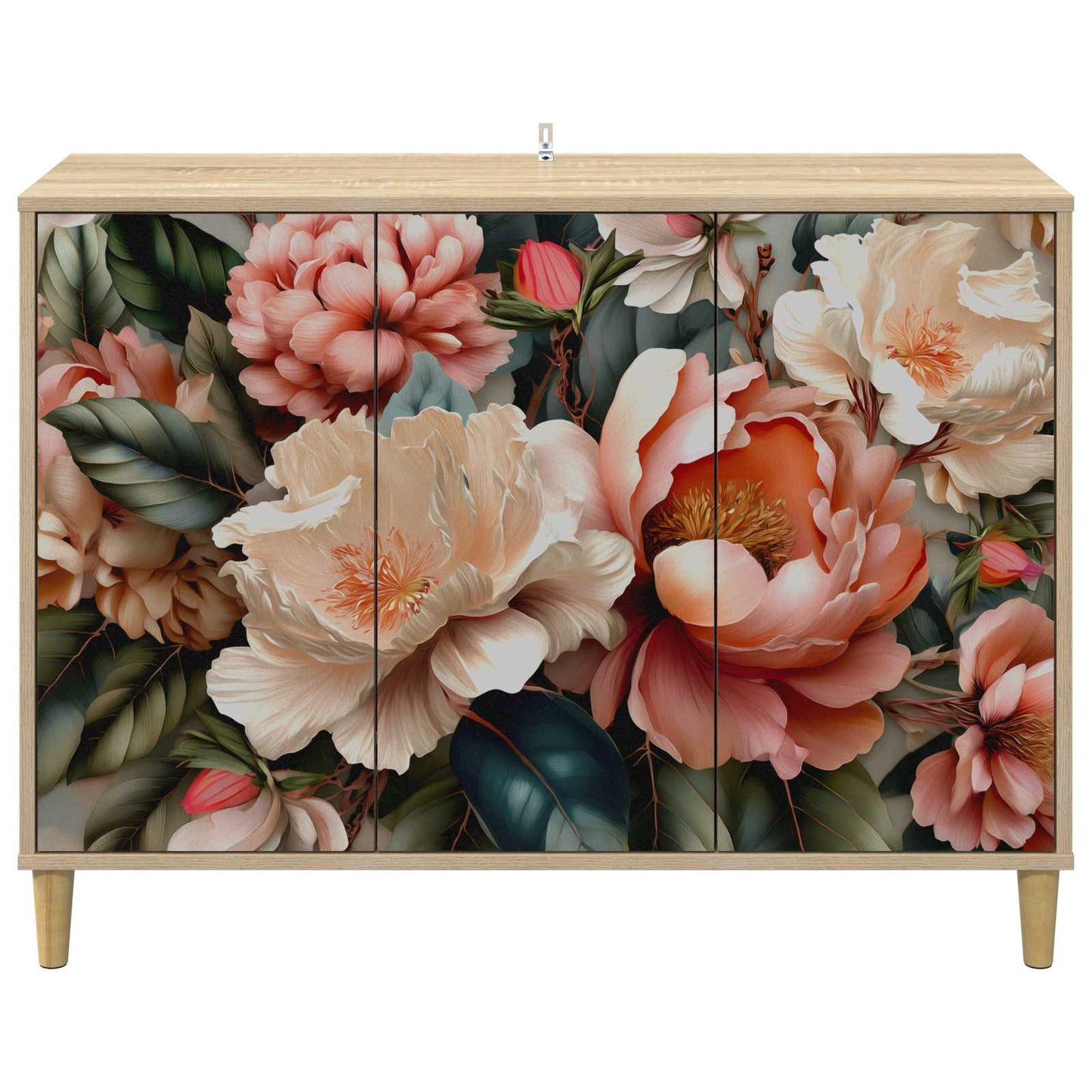 Serviesskap BORNE Sonoma 102 x 33 x 75 cm Konstruert tre