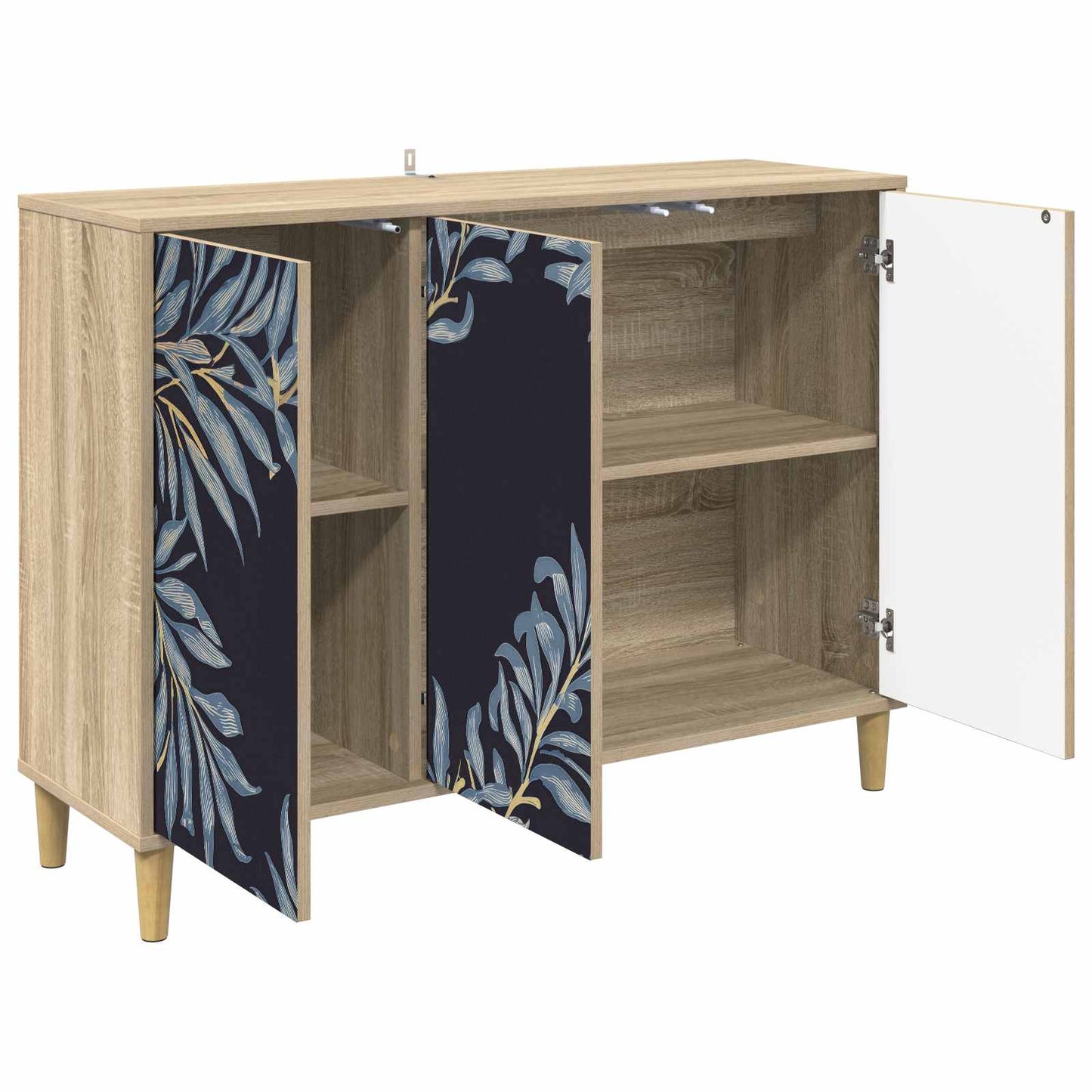 Serviesskap DOKKUM Sonoma 102 x 33 x 75 cm Konstruert tre