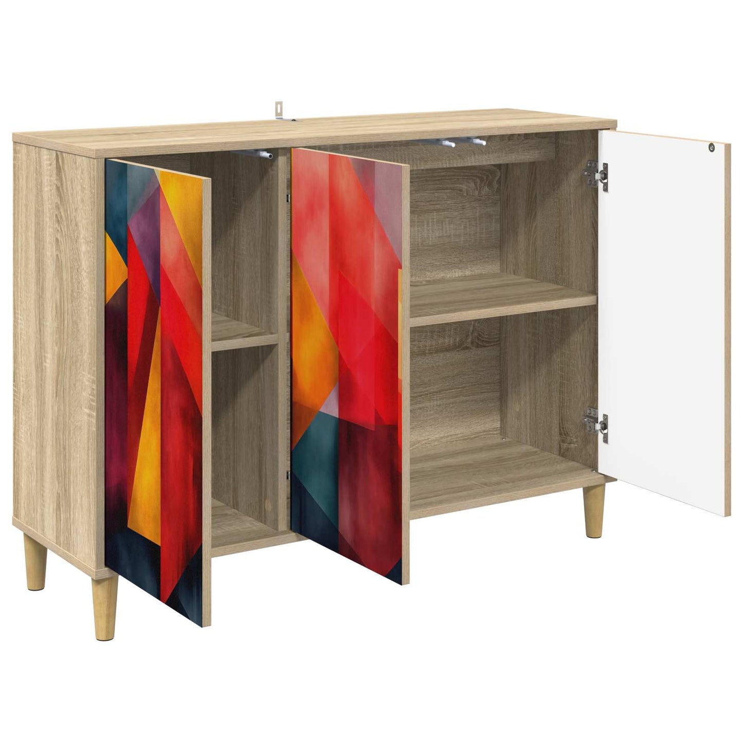 Serviesskap HEESCH Sonoma 102 x 33 x 75 cm Konstruert tre