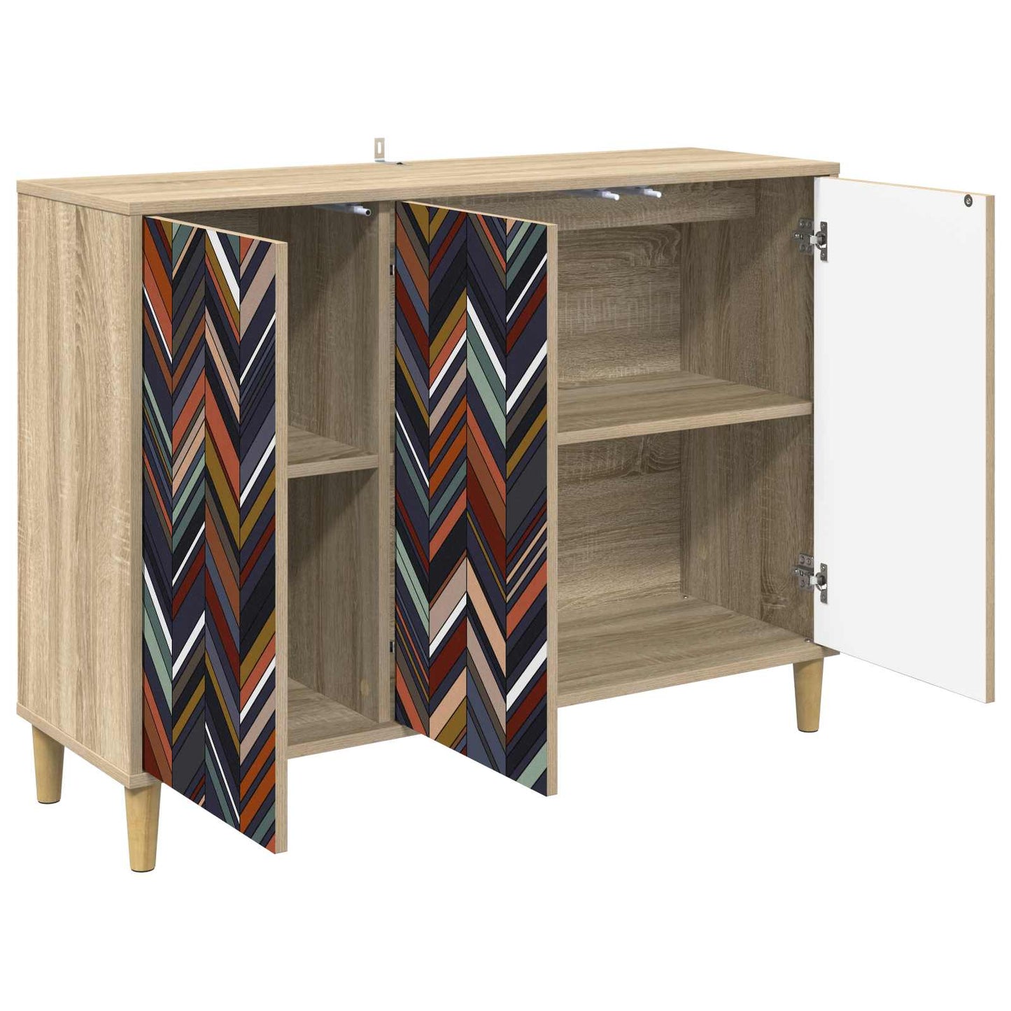 Serviesskap OMMEN Sonoma 102 x 33 x 75 cm Konstruert tre