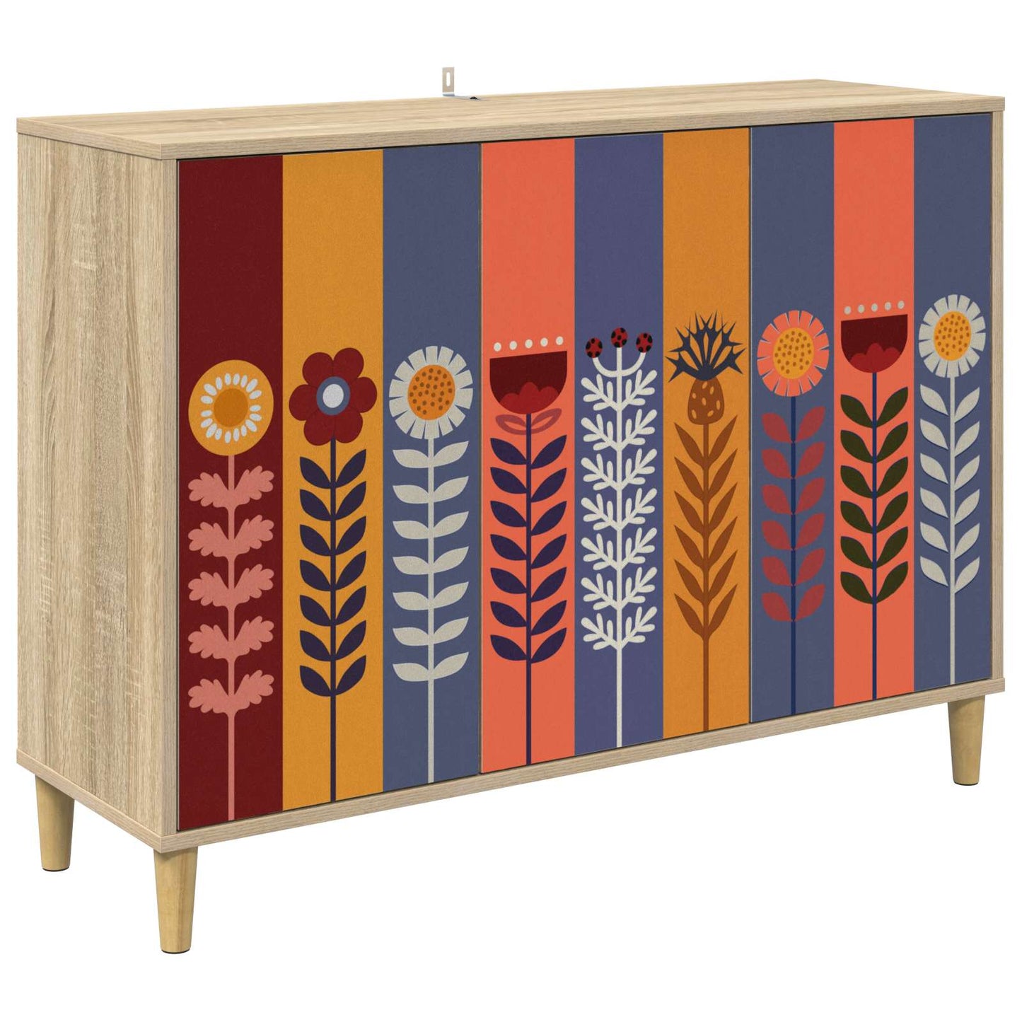 Serviesskap ESSEN Sonoma 102 x 33 x 75 cm Konstruert tre