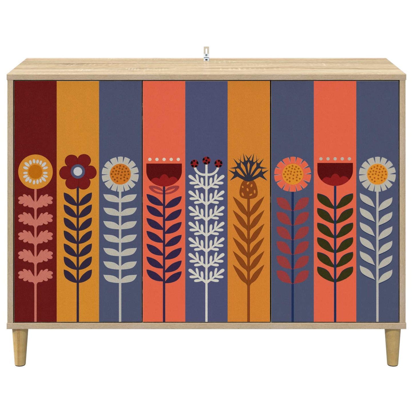 Serviesskap ESSEN Sonoma 102 x 33 x 75 cm Konstruert tre