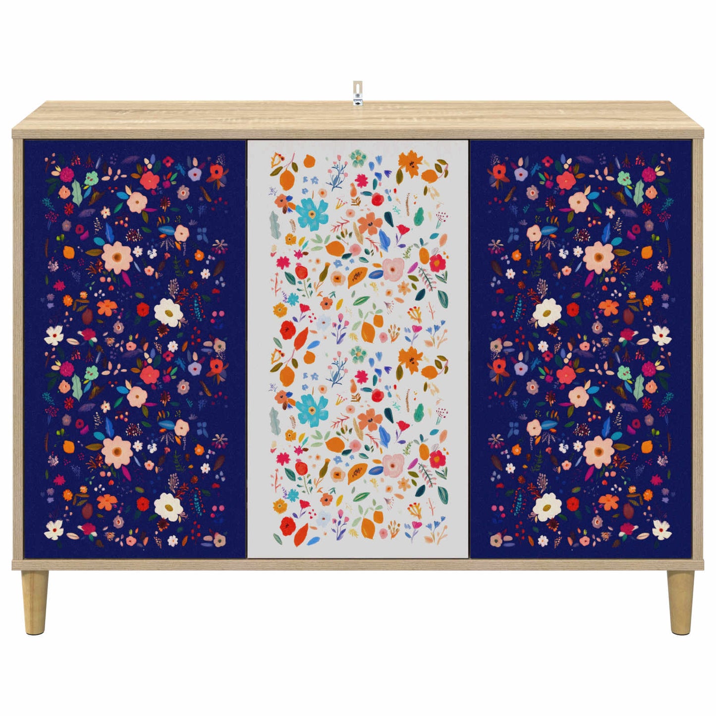 Serviesskap MAINZ Sonoma 102 x 33 x 75 cm Konstruert tre