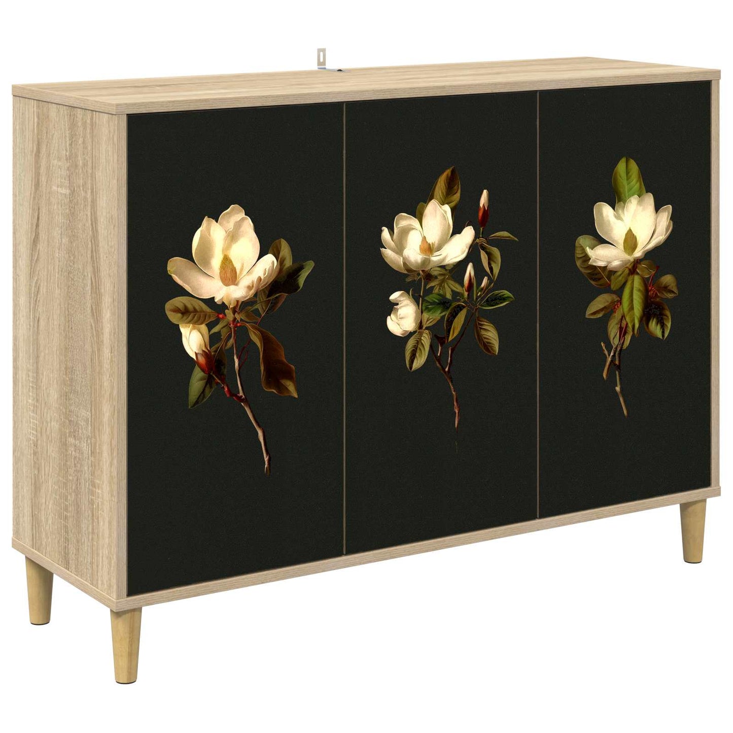 Serviesskap BREMEN Sonoma 102 x 33 x 75 cm Konstruert tre