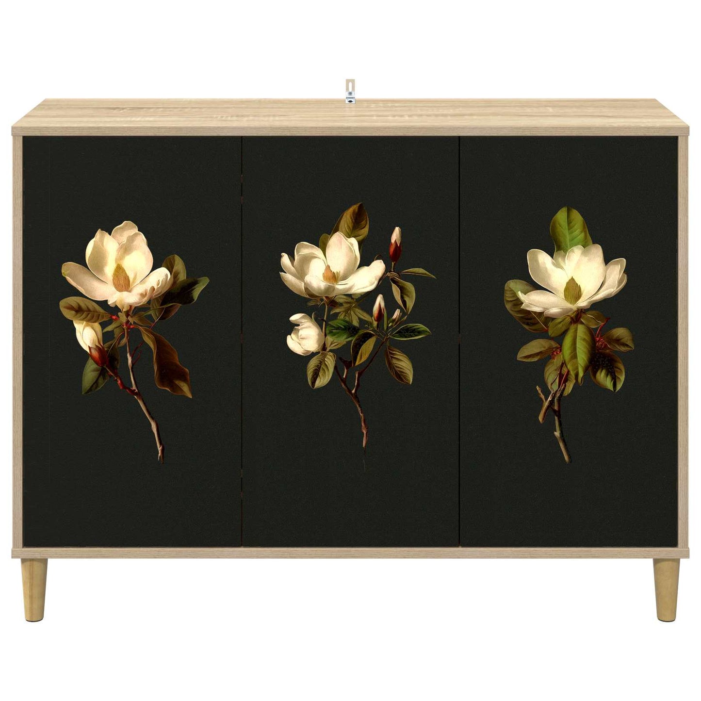 Serviesskap BREMEN Sonoma 102 x 33 x 75 cm Konstruert tre