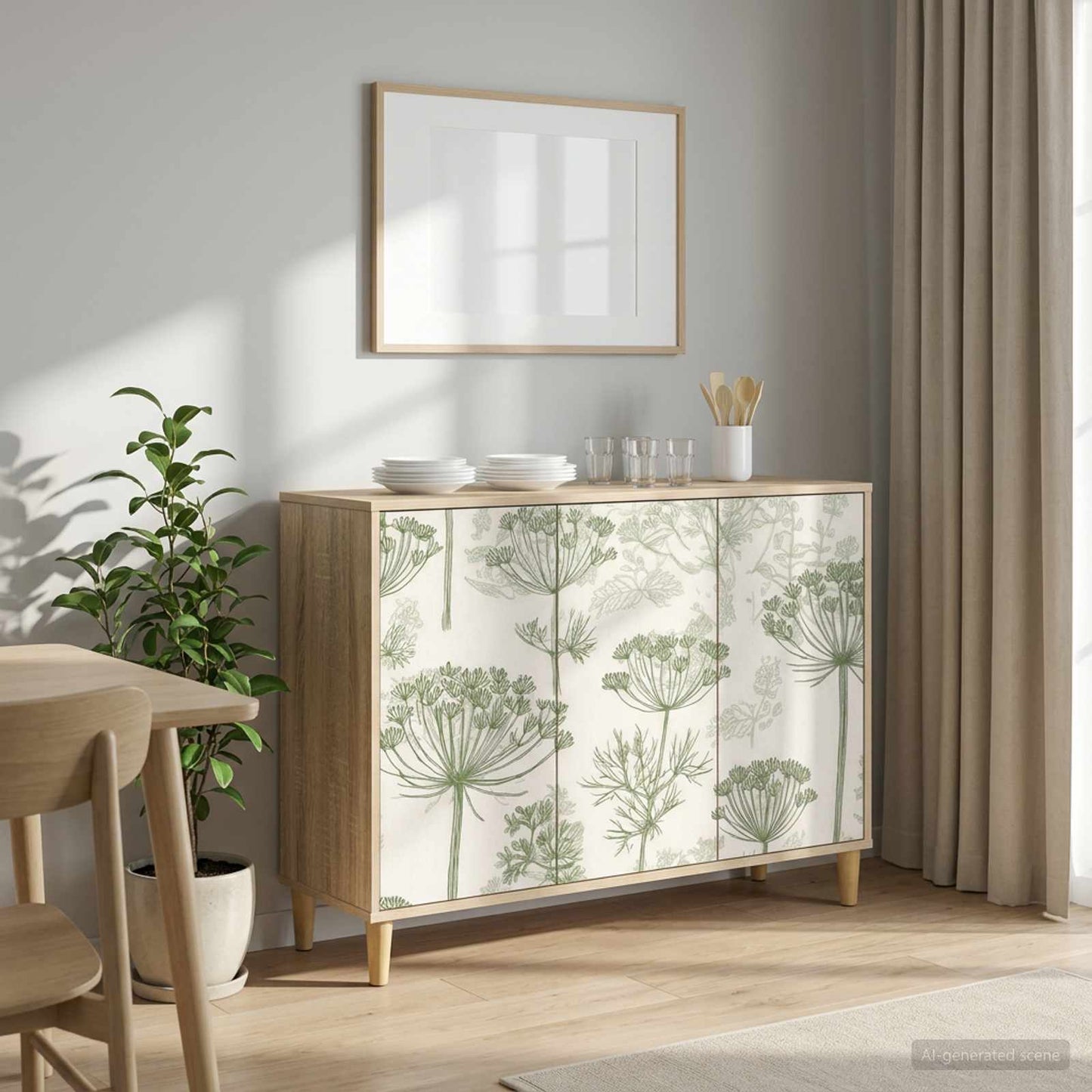 Serviesskap GOTHA Sonoma 102 x 33 x 75 cm Konstruert tre