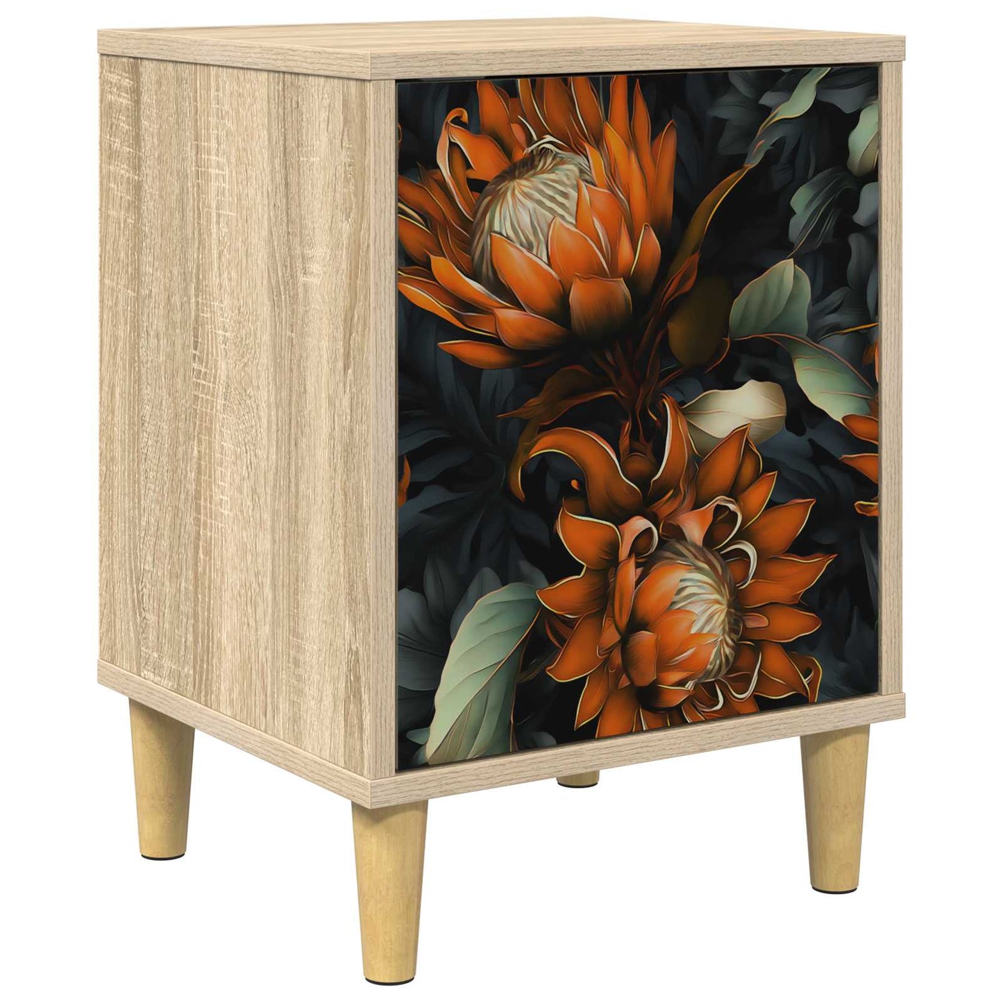Nattbordskap LOCHEM Sonoma eik 36 x 33 x 50 cm Konstruert tre